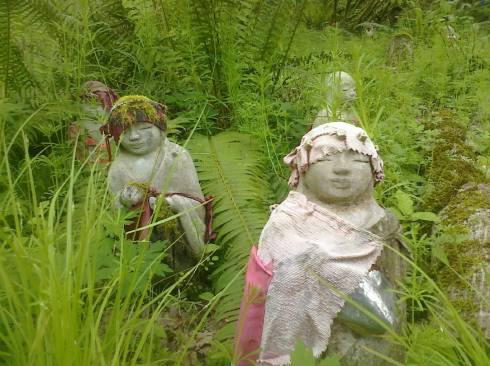 forest Jizo statues